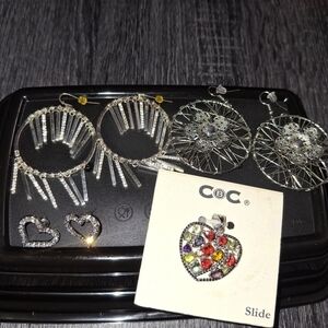 Silver and Multicolor Jewelry Set